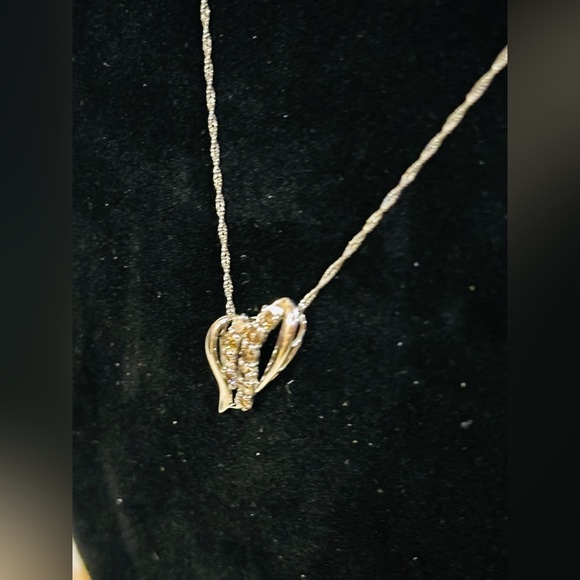 π0.5 ct Diamond 18K REAL White Gold 16cm Necklace πππ - Picture 3 of 11